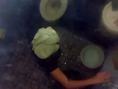 Estirando su pasaje trasero con mi gran polla
